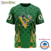 NHL Pittsburgh Penguins Special St. Patrick's Day All Over Print Shirts