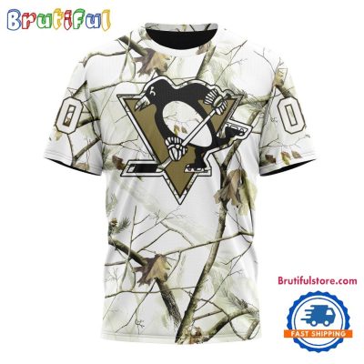NHL Pittsburgh Penguins Special White Winter Hunting Camo T Shirt, Hoodie, Sweatshirt