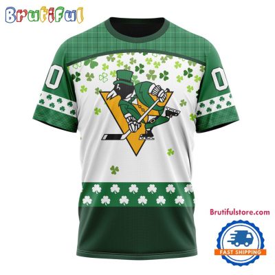 NHL Pittsburgh Penguins St. Patrick's Day For Hockey Fans New Design T Shirt