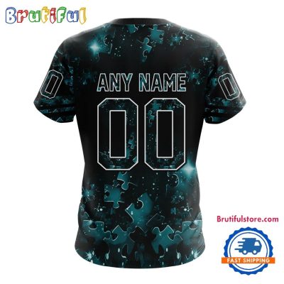 NHL San Jose Sharks Autism Awareness Hockey New Design TShirt, Sweatshirt, Hoodie