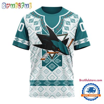 NHL San Jose Sharks Hockey Team Native Heritage Design T Shirt, Hoodie, Sweatshirt