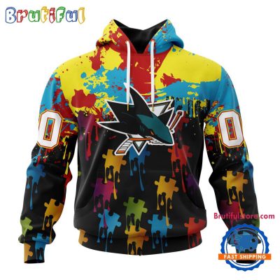 NHL San Jose Sharks Special Autism Awareness Custom Hoodie, Sweatshirt, TShirt