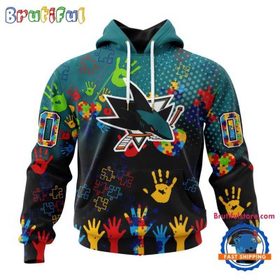 NHL San Jose Sharks Special Autism Awareness Personalization Hoodie, TShirt, Sweatshirt