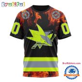 NHL San Jose Sharks Special Honoring Firefighters Design T Shirt, Hoodie, Sweatshirt