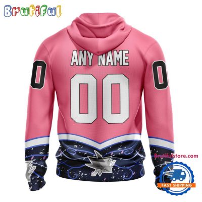 NHL San Jose Sharks Specialized Hockey Fights Cancer Hoodie