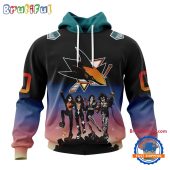 Nhl San Jose Sharks X Kiss Band Special Hockey Team Music Design Unisex Hoodie8707.jpg - demo10