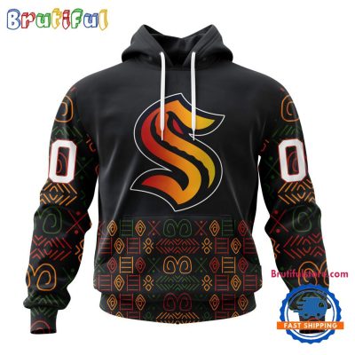 NHL Seattle Kraken Special Design For Black History Month Hoodie, TShirt, Sweatshirt