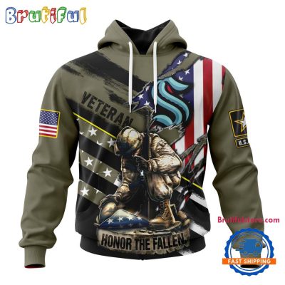 NHL Seattle Kraken Special Hockey Honor Veterans And Their Families Hoodie, TShirt, Sweatshirt