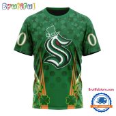 NHL Seattle Kraken Special St. Patrick's Day All Over Print Shirts