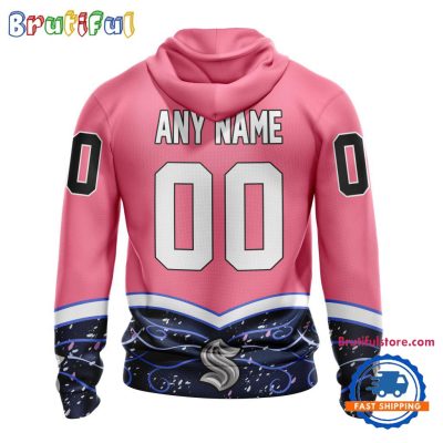 NHL Seattle Kraken Specialized Hockey Fights Cancer Hoodie