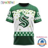 NHL Seattle Kraken St. Patrick's Day For Hockey Fans New Design T Shirt