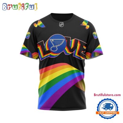 NHL St. Louis Blues Lover LGBT Pride Month Personalized T Shirt, Hoodie, Sweatshirt