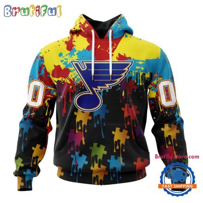 NHL St. Louis Blues Special Autism Awareness Custom Hoodie, Sweatshirt, TShirt