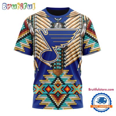 NHL St. Louis Blues Special Native American Costume Hockey Team Design T Shirt, Hoodie, Sweatshirt