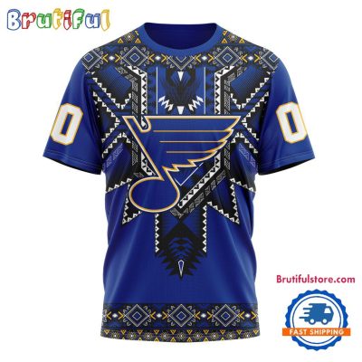 NHL St. Louis Blues Special Native American Heritage Design T Shirt, Hoodie, Sweatshirt