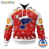 NHL St. Louis Blues Special Santa Hats Logo Team Merry Christmas Hoodie, TShirt, Sweatshirt