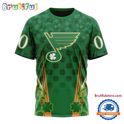 NHL St. Louis Blues Special St. Patrick's Day All Over Print Shirts