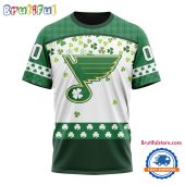 NHL St. Louis Blues St. Patrick's Day For Hockey Fans New Design T Shirt