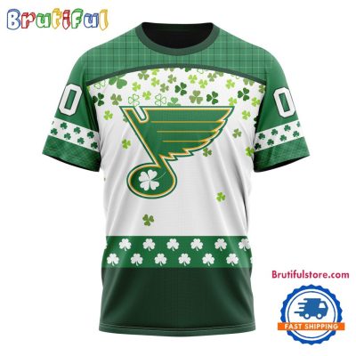 NHL St. Louis Blues St. Patrick's Day For Hockey Fans New Design T Shirt