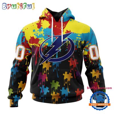 NHL Tampa Bay Lightning Special Autism Awareness Custom Hoodie, Sweatshirt, TShirt