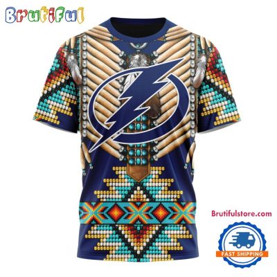 NHL Tampa Bay Lightning Special Native American Costume Hockey Team Design T Shirt, Hoodie, Sweatshirt