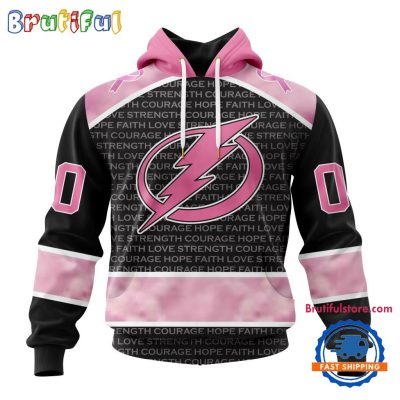 NHL Tampa Bay Lightning Special Pink Fight Breast Cancer Art Hoodie, T Shirt, Sweatshirt