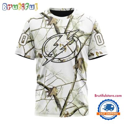 NHL Tampa Bay Lightning Special White Winter Hunting Camo T Shirt, Hoodie, Sweatshirt