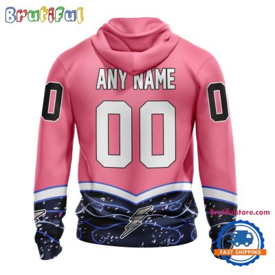 NHL Tampa Bay Lightning Specialized Hockey Fights Cancer Hoodie