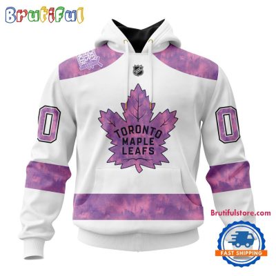 NHL Toronto Maple Leafs Personalized Hockey Fight Cancer Design Limited New Hoodie, Hockey Fight Cancer 3D Shirt