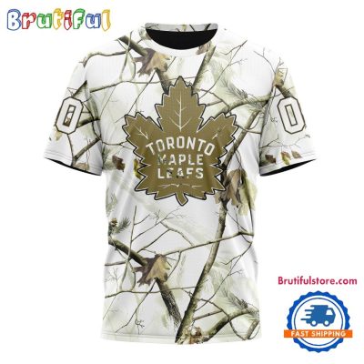 NHL Toronto Maple Leafs Special White Winter Hunting Camo T Shirt, Hoodie, Sweatshirt