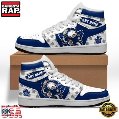NHL Toronto Maple Leafs Team Mascot New Design Custom Name Air Jordan 1 Shoes