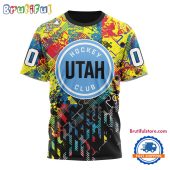 NHL Utah Hockey Club Hockey Logo Team Autism Awareness Design TShirt, Sweatshirt, Hoodie
