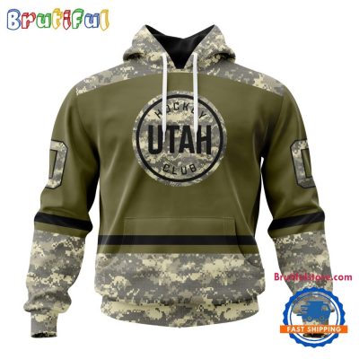 NHL Utah Hockey Club Special Veterans Military Appreciation Hoodie, TShirt, Sweatshirt