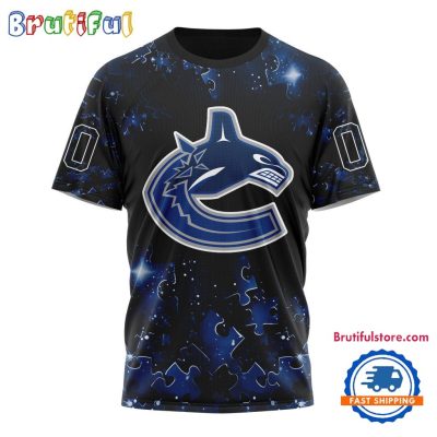 NHL Vancouver Canucks Autism Awareness Hockey New Design TShirt, Sweatshirt, Hoodie
