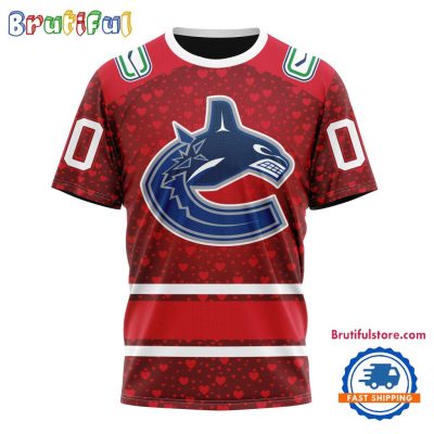 NHL Vancouver Canucks Hockey Team Gift For Valentines Day TShirt, Sweatshirt, Hoodie