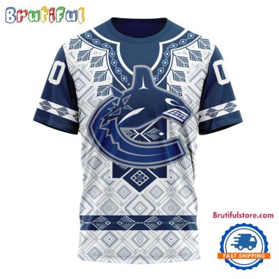 NHL Vancouver Canucks Hockey Team Native Heritage Design T Shirt, Hoodie, Sweatshirt
