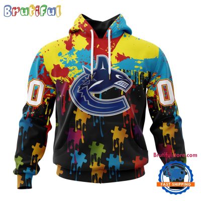 NHL Vancouver Canucks Special Autism Awareness Custom Hoodie, Sweatshirt, TShirt