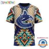 NHL Vancouver Canucks Special Native American Costume Hockey Team Design T Shirt, Hoodie, Sweatshirt