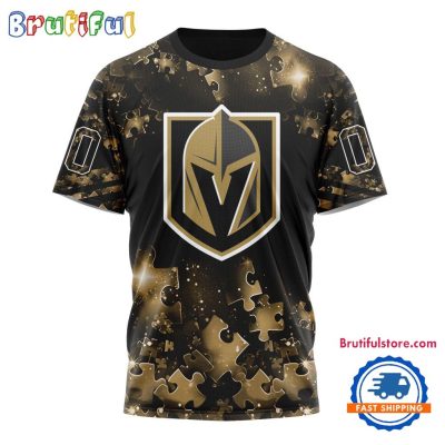 NHL Vegas Golden Knights Autism Awareness Hockey New Design TShirt, Sweatshirt, Hoodie
