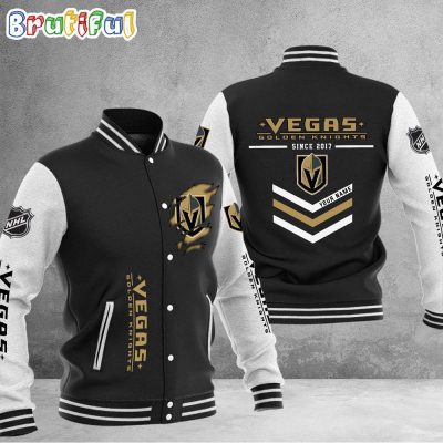 NHL Vegas Golden Knights Hockey Team Personalized Varsity Baseball Jacket