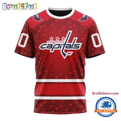 NHL Washington Capitals Hockey Team Gift For Valentines Day TShirt, Sweatshirt, Hoodie