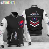 NHL Washington Capitals Hockey Team Personalized Varsity Baseball Jacket