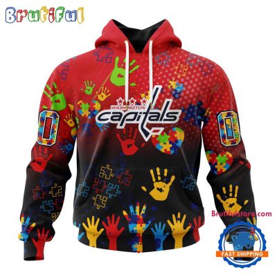NHL Washington Capitals Special Autism Awareness Personalization Hoodie, TShirt, Sweatshirt