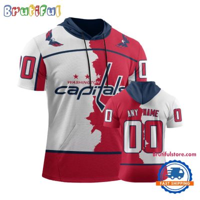 NHL Washington Capitals Special Home Mix Away Short Sleeve Hoodie