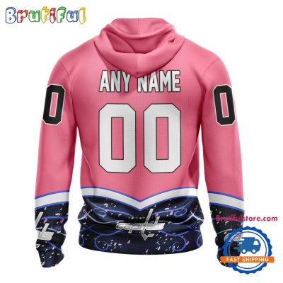 NHL Washington Capitals Specialized Hockey Fights Cancer Hoodie