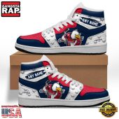 NHL Washington Capitals Team Mascot New Design Custom Name Air Jordan 1 Shoes