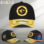 NHL Winnipeg Jets Black And Gold Design Cap Hats