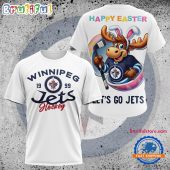 NHL Winnipeg Jets Hockey Team Mascot Design Happy Easter Day T Shirt