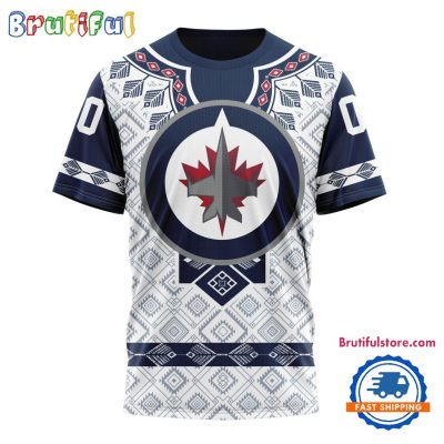 NHL Winnipeg Jets Hockey Team Native Heritage Design T Shirt, Hoodie, Sweatshirt