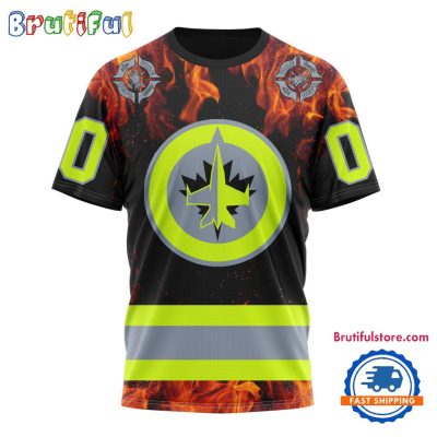 NHL Winnipeg Jets Special Honoring Firefighters Design T Shirt, Hoodie, Sweatshirt